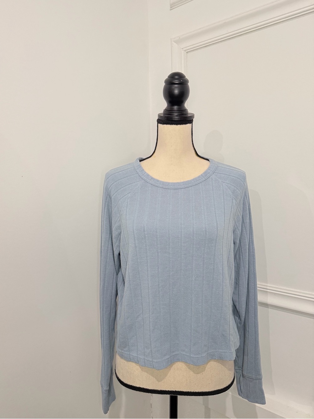 OFFLINE Light Blue Ribbed Crewneck Sweater